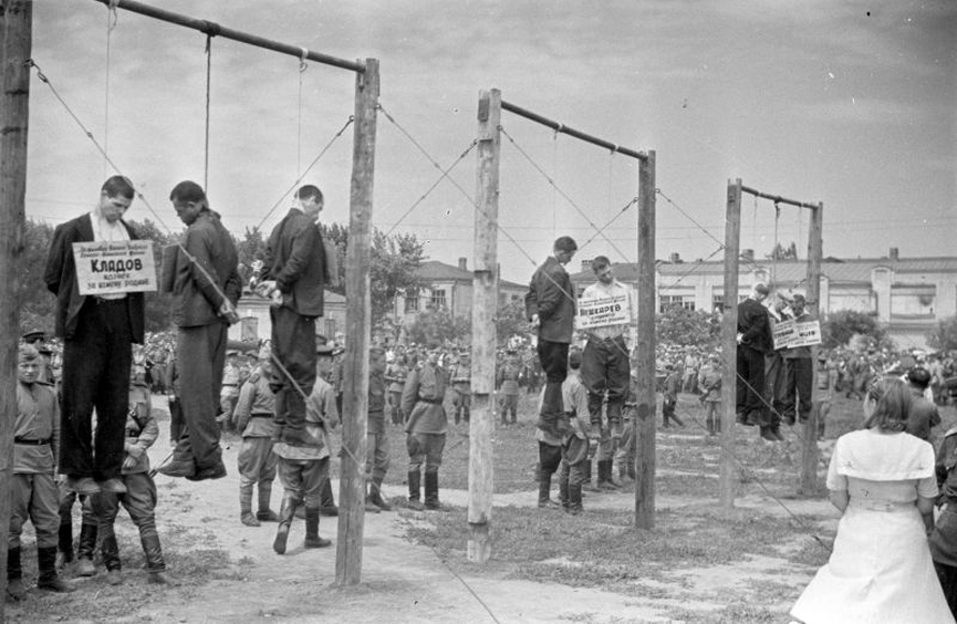 Казнь фашистских пособников в Краснодаре